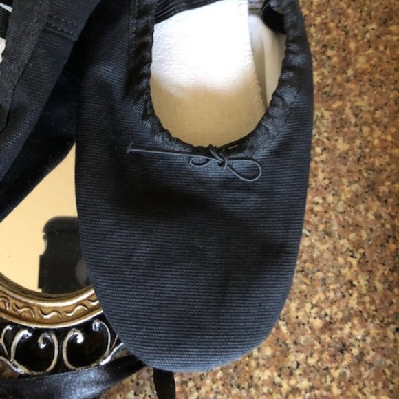 WELOVE Black Canvas Ballet Slippers - Picture 6 of 12